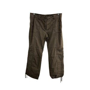 Camaïeu Womens Cargo Pants Pockets Drawstring Hem Size M Y2K Streetwear